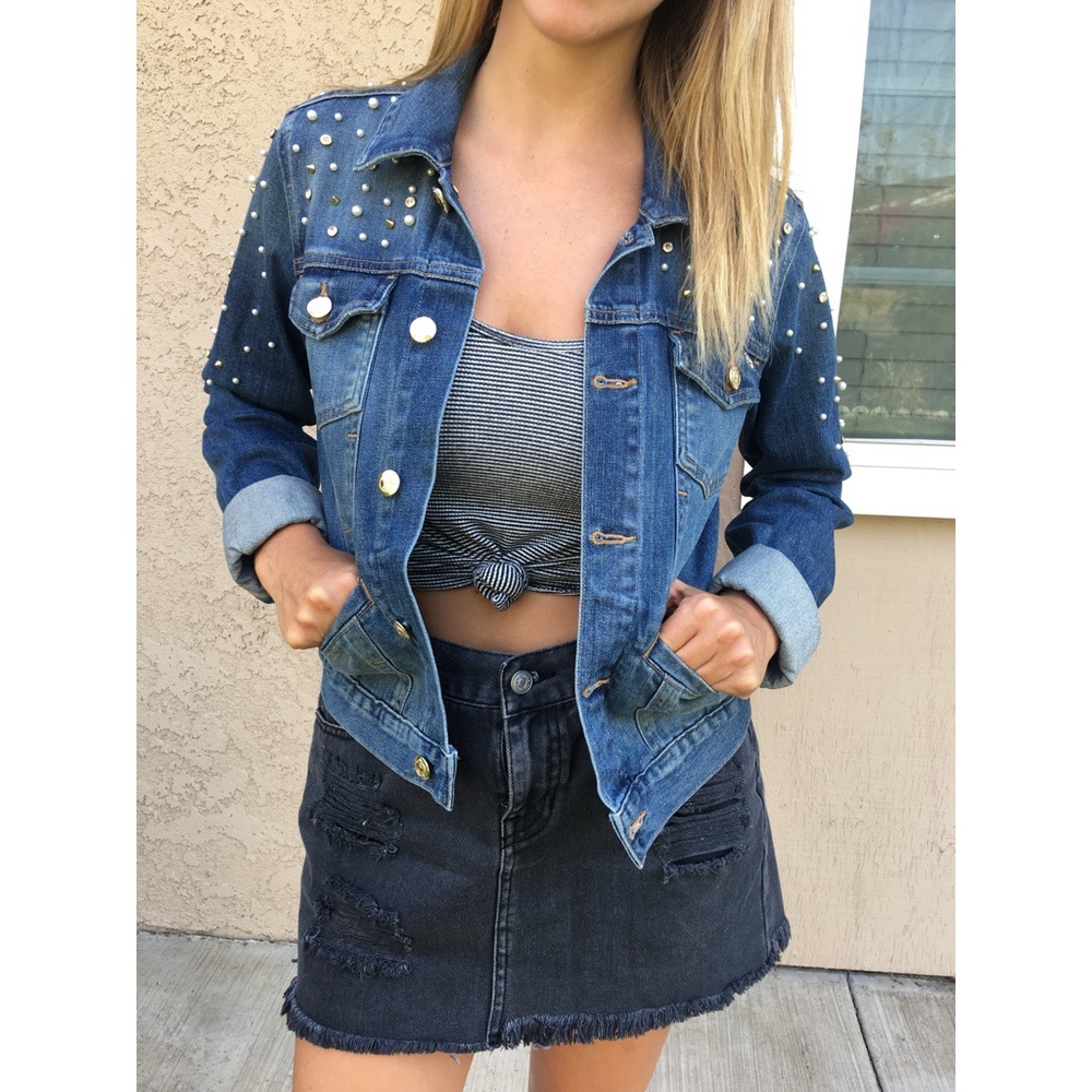 Juicy couture embellished jean jacket, SZ S